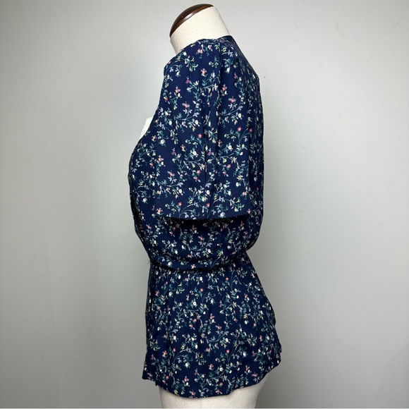 Vintage Petite Floral Peplum Top - Picture 4 of 11